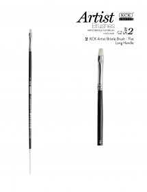 KCK ARTIST BRISTLE FLAT LONG HANDLE BRUSH - BR 111F #2