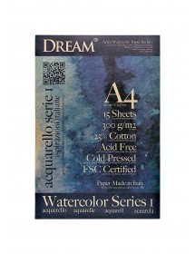 DREAM© Watercolour Paper Series 1 - WCP300A4-15